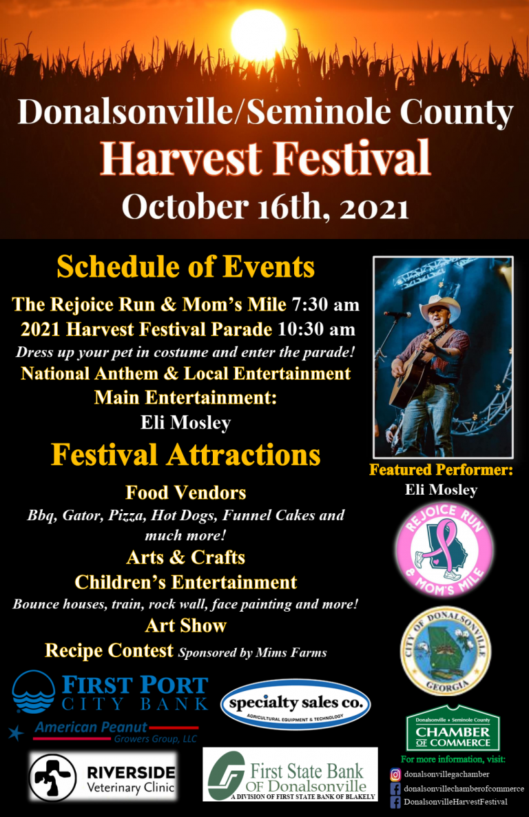 Harvest Festival Set for October 16th DonalsonvilleSeminole County
