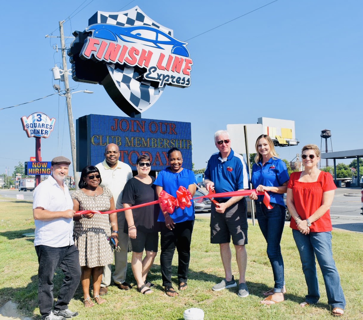 Finish Line Car Wash Ribbon Cutting DonalsonvilleSeminole County