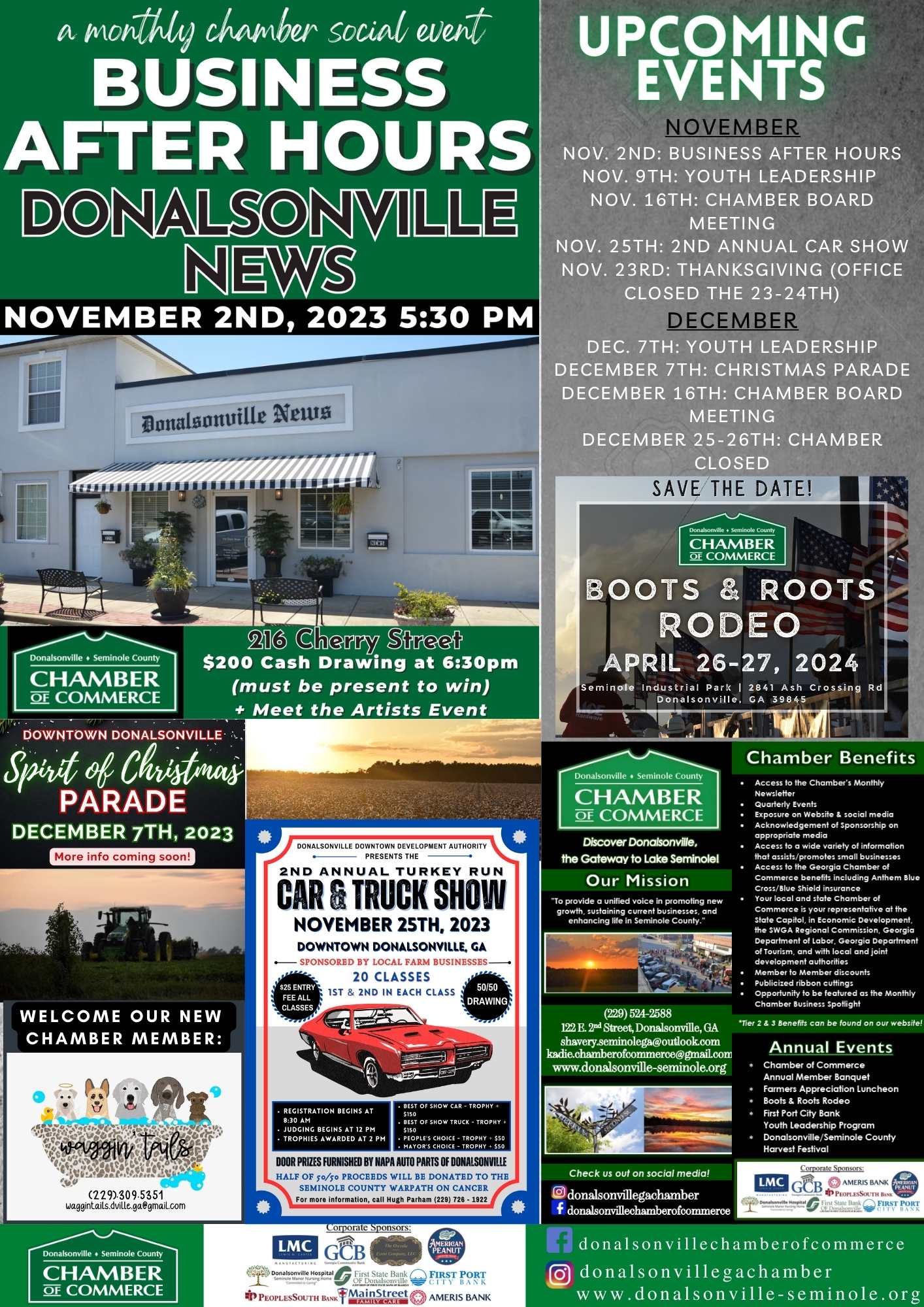2023 Monthly Chamber Newsletter November Edition DonalsonvilleSeminole County Chamber of